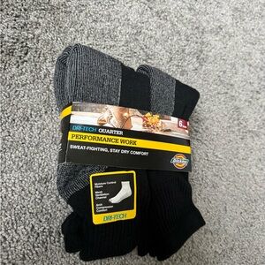 Dickies Dri-Tech Black and Charcoal Athletic Socks